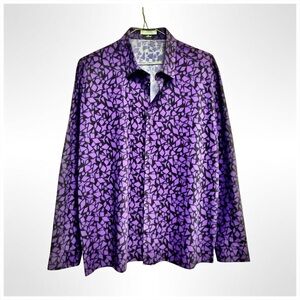 Versace Collection Geometric Cotton Shirt | 17” / 43 | Italian Statement